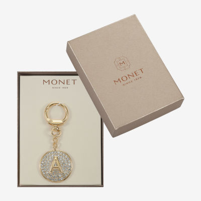 Monet Jewelry Gold Tone Pave Initial Bag Charm