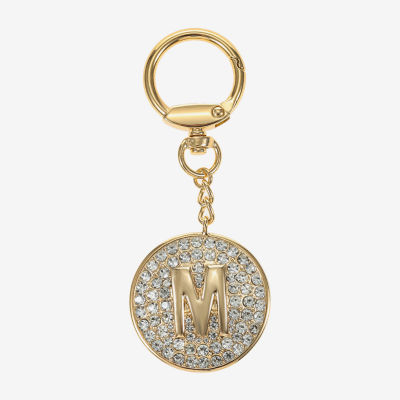Monet Jewelry Gold Tone Pave Initial Bag Charm