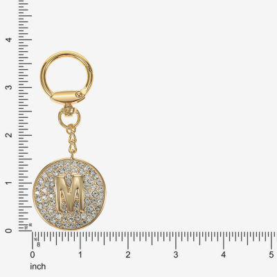 Monet Jewelry Gold Tone Pave Initial Bag Charm