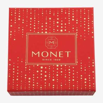 Monet Jewelry Gold Tone Womens Glass Angel Snowflake Star Charm Bracelet