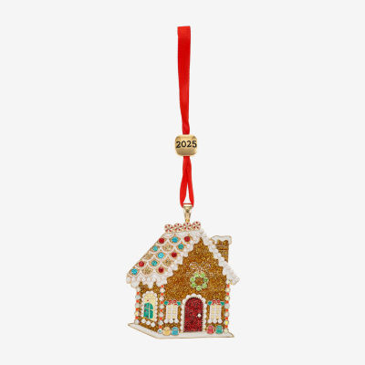 Monet Jewelry Gold Tone Gingerbread House Christmas Ornament