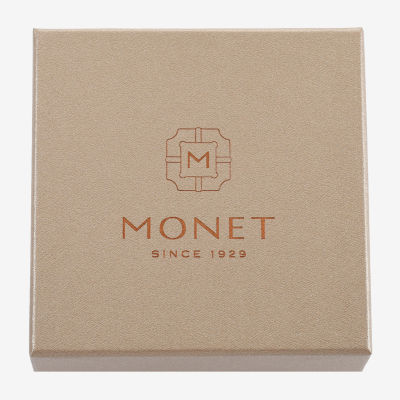 Monet Jewelry Gold Tone Clear Gold Tone Snowflake Compact Mirror
