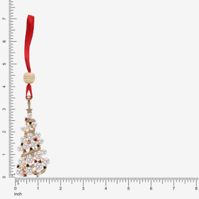 Monet Jewelry Gold Tone Christmas Tree Christmas Ornament