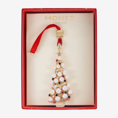 Monet Jewelry Gold Tone Christmas Tree Christmas Ornament