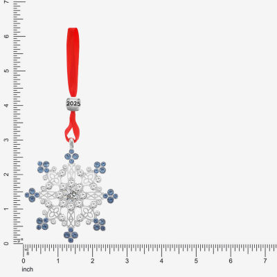 Monet Jewelry Silver Tone Christmas Ornament