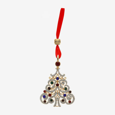Monet Jewelry Silver Tone Christmas Tree Christmas Ornament