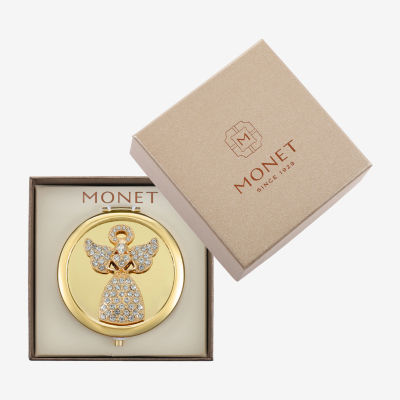 Monet Jewelry Gold Tone Gold Tone Angel Compact Mirror
