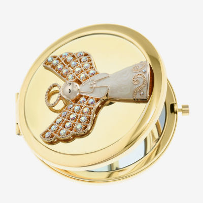 Monet Jewelry Gold Tone Gold Tone Angel Compact Mirror