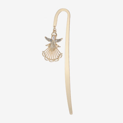 Monet Jewelry Gold Tone Shepherds Hook Angel Bookmark