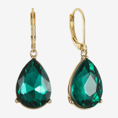 Monet Jewelry Womens Glass Drop Earrings