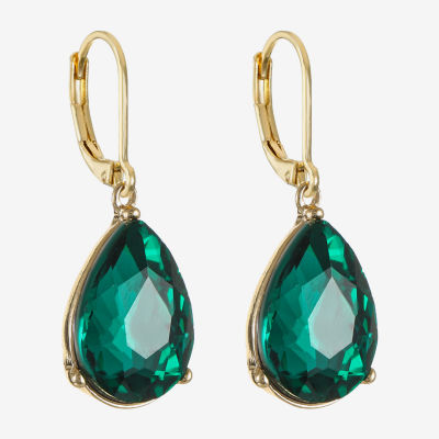 Monet Jewelry Womens Glass Drop Earrings