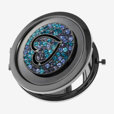 Monet Jewelry Gray Heart Compact Mirror