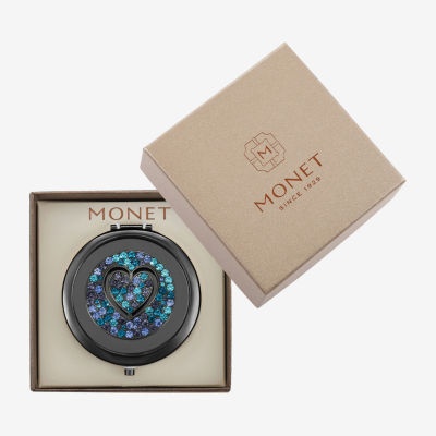 Monet Jewelry Gray Heart Compact Mirror
