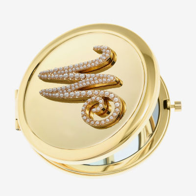 Monet Jewelry Initial Gold Tone Compact Mirror