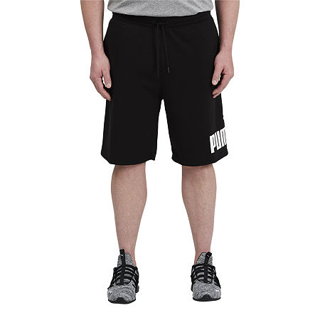 PUMA Mens Big and Tall Mid Rise Workout Shorts, 4x-large Tall, Black