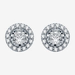 5/8 CT. T.W. Genuine White Diamond 10K Rose Gold 7.9mm Round Stud Earrings