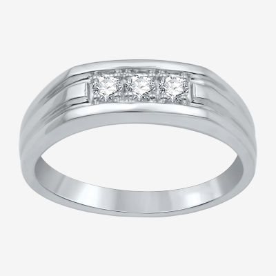 I Said Yes (H-I / I1) 1/4 CT. T.W. Lab Grown White Diamond Sterling Silver Wedding Band