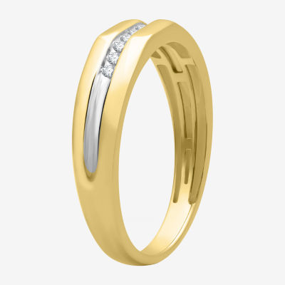 (H-I / I1) I Said Yes 1/10 CT. T.W. Lab Grown White Diamond Wedding Band