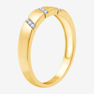 I Said Yes (H-I / I1) 1/6 CT. T.W. Lab Grown White Diamond Sterling Silver or 14K Gold Over Silver Wedding Band