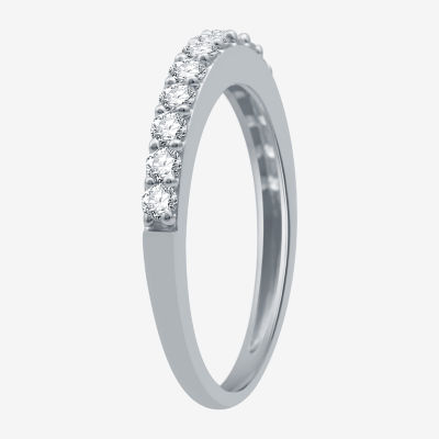 I Said Yes (H-I / I1) 1/2 CT. T.W. Lab Grown White Diamond Sterling Silver or 14K Gold Over Silver Wedding Band