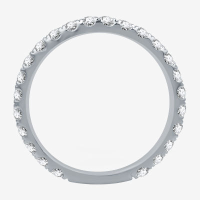 I Said Yes (H-I / I1) 1 CT. T.W. Lab Grown White Diamond Sterling Silver or 14K Gold Over Silver Eternity Wedding Band