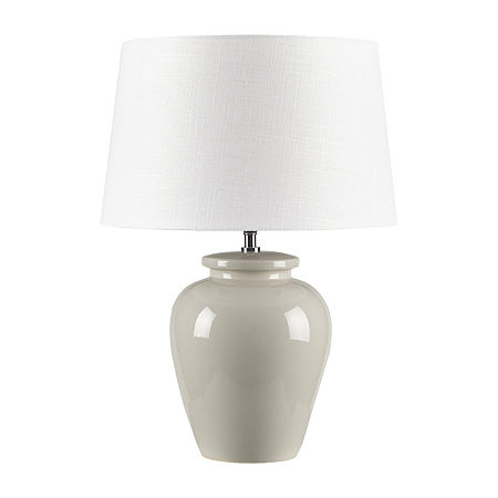 INK+IVY Anzio Ceramic Table Lamp, One Size, White