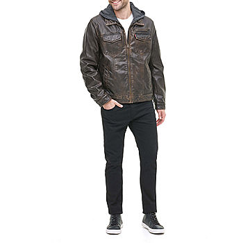Levi's Mens Faux Leather Sherpa Trucker - JCPenney