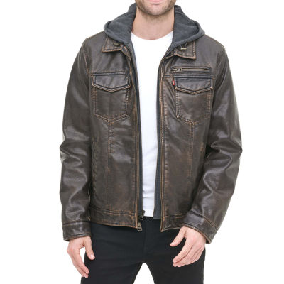 Levi's Mens Faux Leather Sherpa Trucker - JCPenney