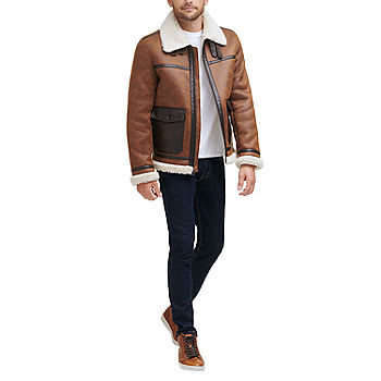Belted Quilted Long Jacket With Faux Sherpa Lining