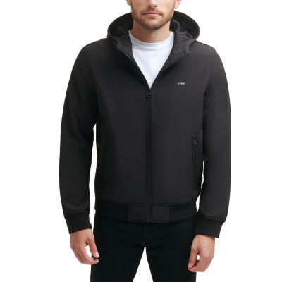 levi's men's hooded bomber jacket