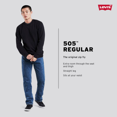 levi's 505 straight fit mens jeans