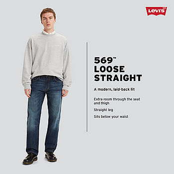 Levi's® Mens 569™ Loose Straight Fit Jeans - Stretch - JCPenney