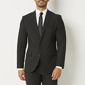 J. Ferrar Ultra Comfort Mens Stretch Fabric Slim Fit Suit Jacket Color Black JCPenney