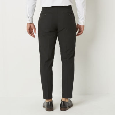 J. Ferrar Crop Ankle Mens Slim Fit Tuxedo Pant