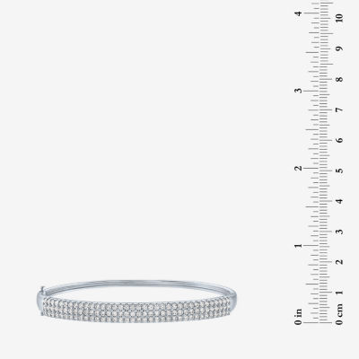 Diamond Addiction (G-H / Si2-I1) 1/ CT. T.W. Lab Grown White 10K Gold Bangle Bracelet