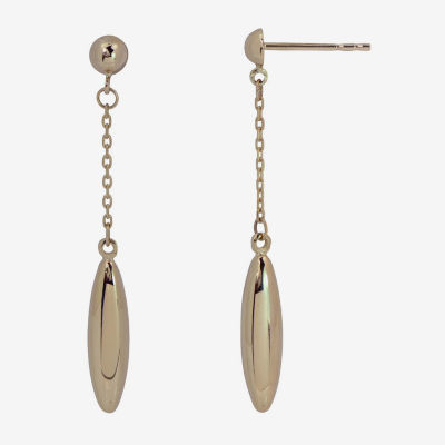 14K Gold Ball Drop Earrings