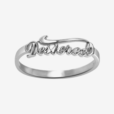 Personalized Script Name Ring