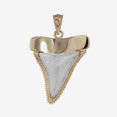 Shark Tooth Womens 14K Gold Pendant