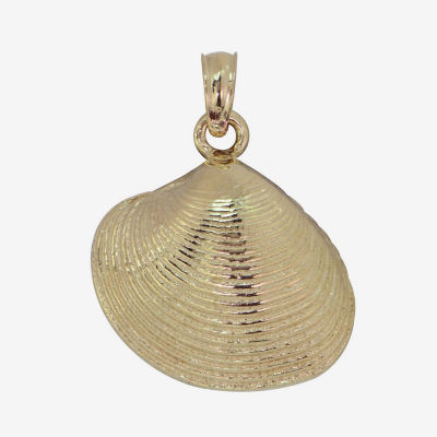 14K Gold Shell Pendant