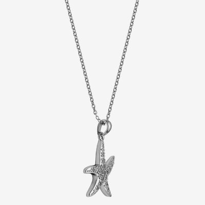 DiamonArt® Cubic Zirconia Pendant Starfish Necklace