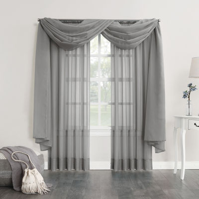 No 918 Emily Rod Pocket Sheer Single Curtain Panel