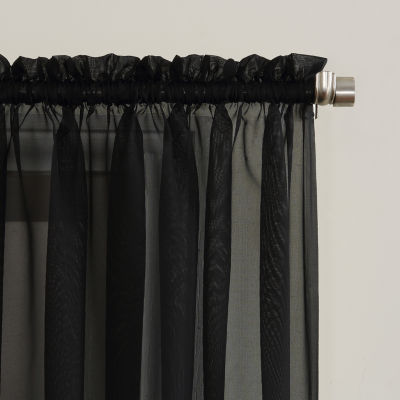 No 918 Emily Sheer Rod Pocket Single Curtain Panel