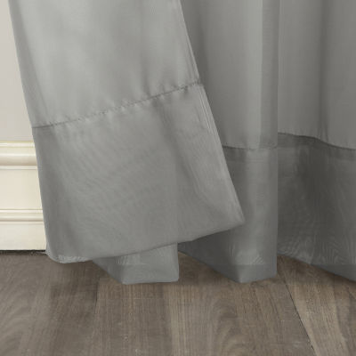 No 918 Emily Rod Pocket Sheer Single Curtain Panel