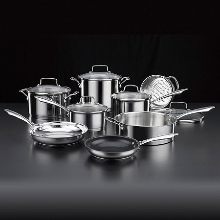 Cuisinart Professional Series Stainless Steel 13-pc. Cookware Set, One Size, Stainless Steel