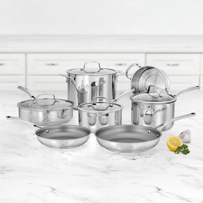 Cuisinart Heritage Stainless Collection 11-Piece Cookware Set - Stainless Steel