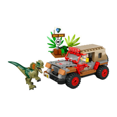 Jurassic Park Dilophosaurus Ambush Building Toy Set (211 Pieces)