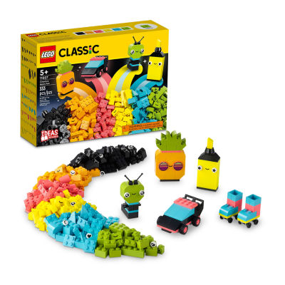 Classic Creative Neon Fun Building Toy Set (333 Pieces)