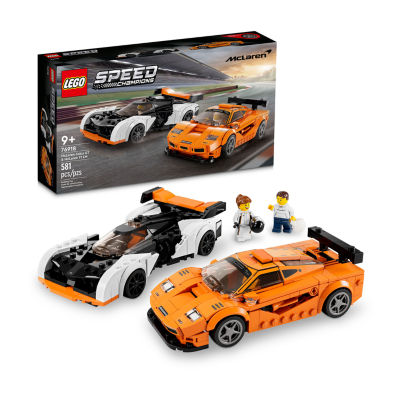 Speed Champions Mclaren Solus Gt And Mclaren F1 Lm Building Toy Set (581 Pieces)