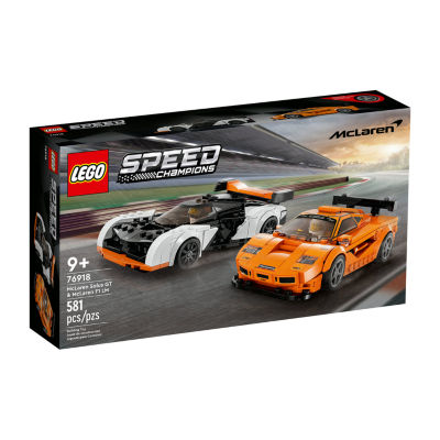 Speed Champions Mclaren Solus Gt And Mclaren F1 Lm Building Toy Set (581 Pieces)