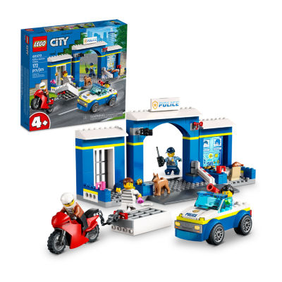 City Police Station Chase Building Toy Set (172 Pieces)
